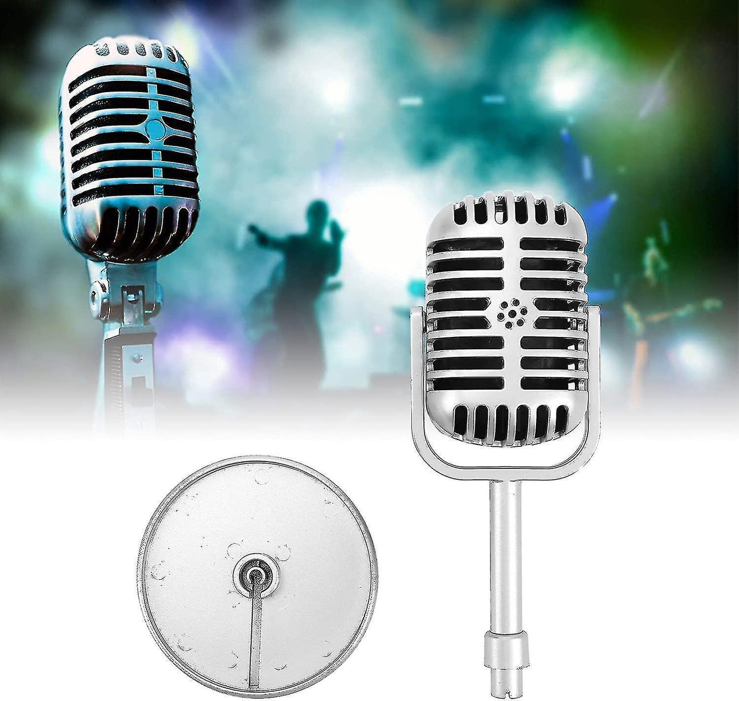 Plastic Fake Microphone Prop - Realistic Mic for Filming or Party Use
