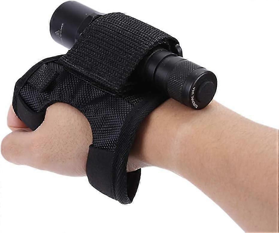 Flashlight Gloves & Holster Set Wrist Support Holder for 20-38mm Diameter Flashlights