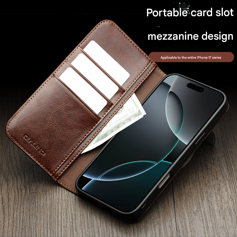 For iPhone 17 Pro Horizontal Flip Leather Case with Holder & Card Slots & Wallet