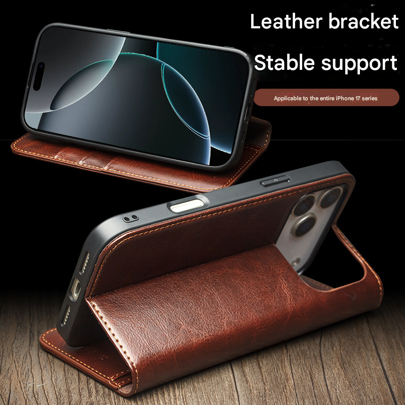 For iPhone 17 Pro Horizontal Flip Leather Case with Holder & Card Slots & Wallet