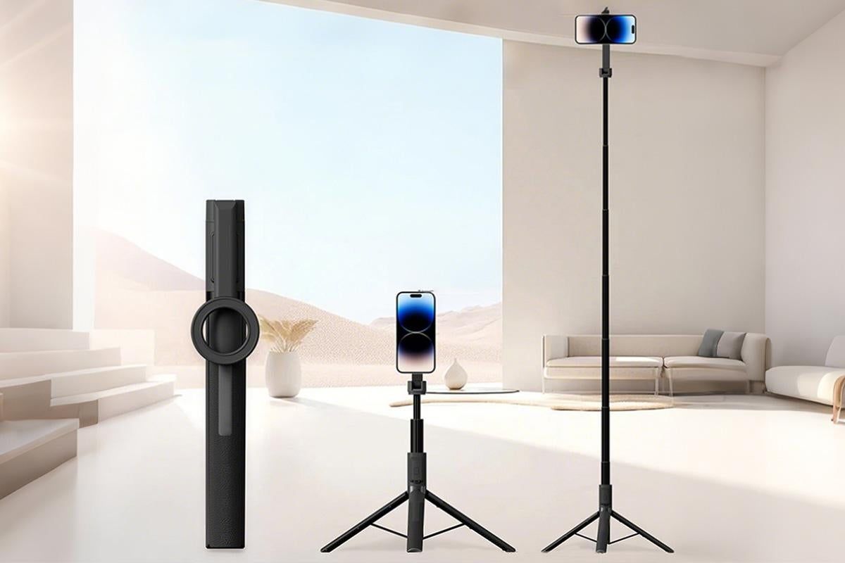 Selfie Stick Tripod 360-degree Rotatable Tripod for iPhone Android - Black