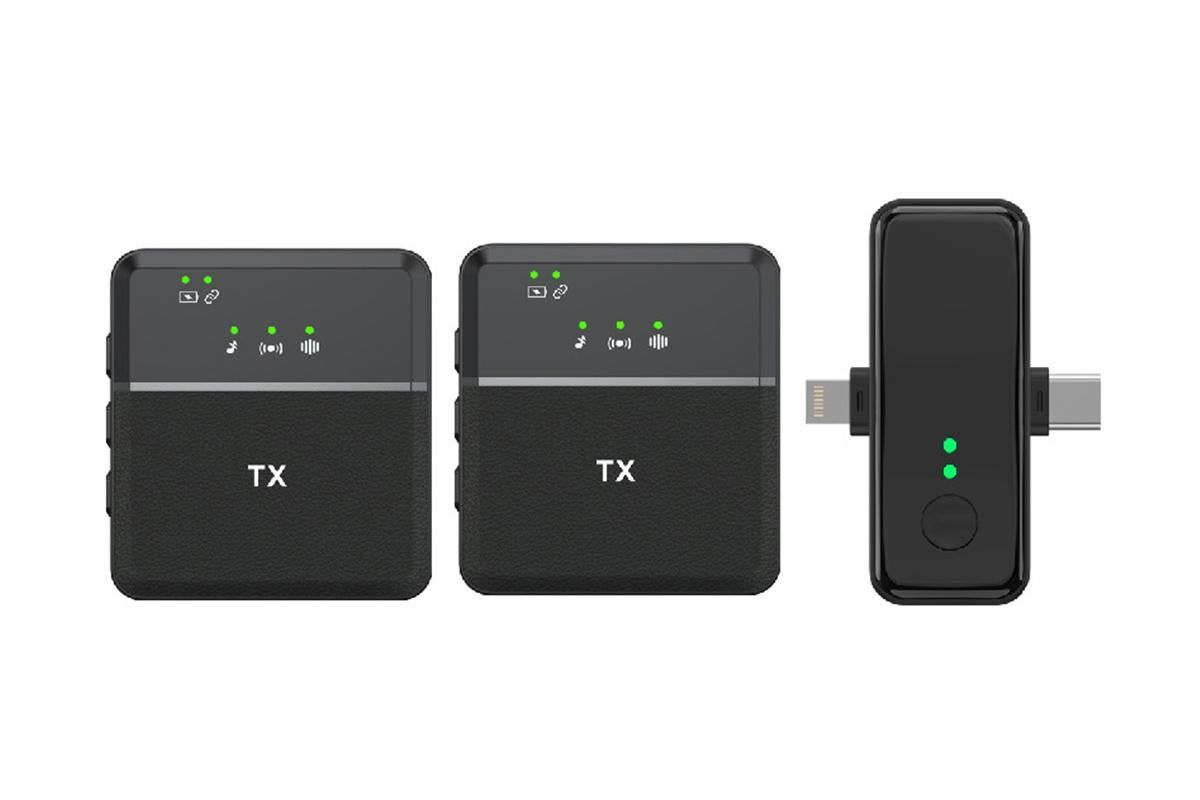 2.4G Wireless Lavalier Microphone Dual Noise Reduction for Camera Smartphone Computer