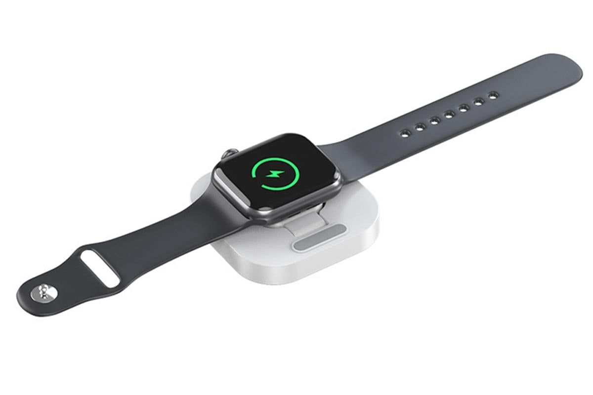 Portable Charging Dock for Apple Watch Wireless Watch Charger Stand Compatible with Apple Watch -White