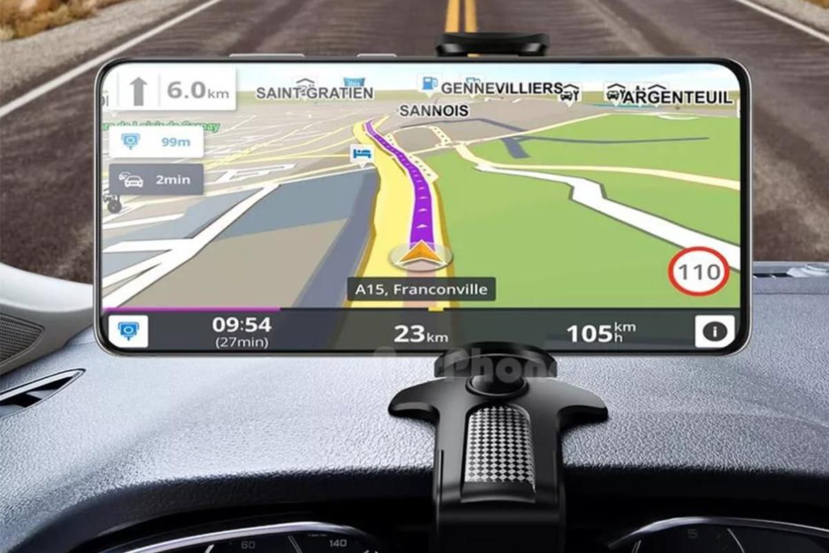 Universal Dashboard Stand 360 Degree Rotation Car Phone Holder Mount Clamp for 4.7-7.2 Inches Smartphones