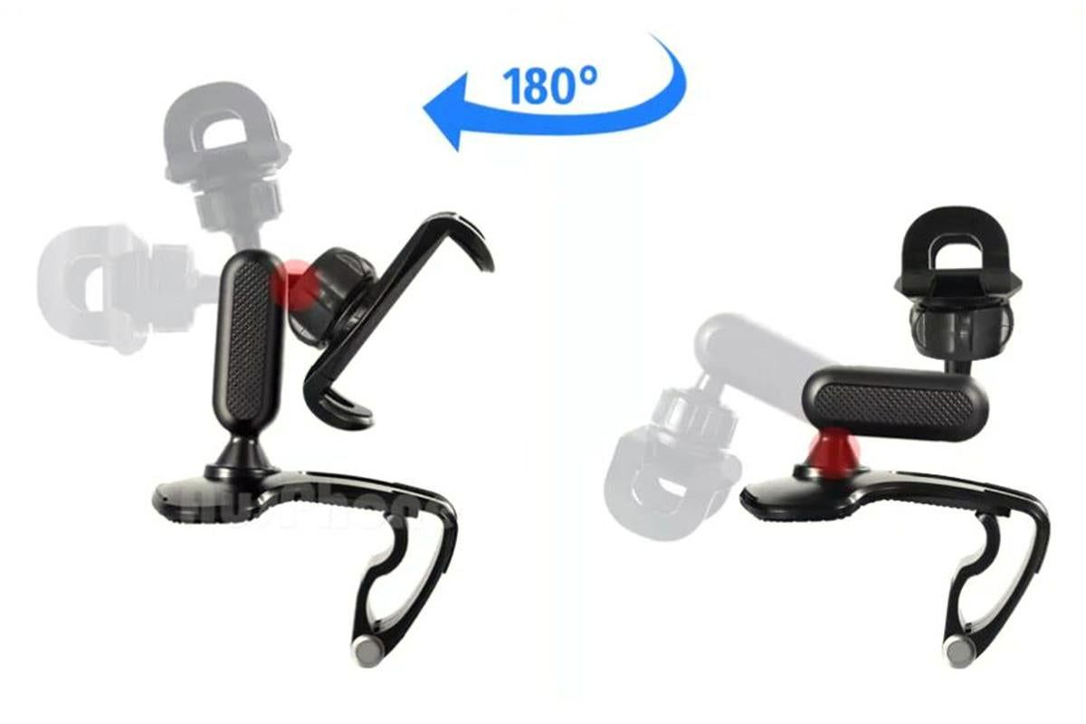 Universal Dashboard Stand 360 Degree Rotation Car Phone Holder Mount Clamp for 4.7-7.2 Inches Smartphones