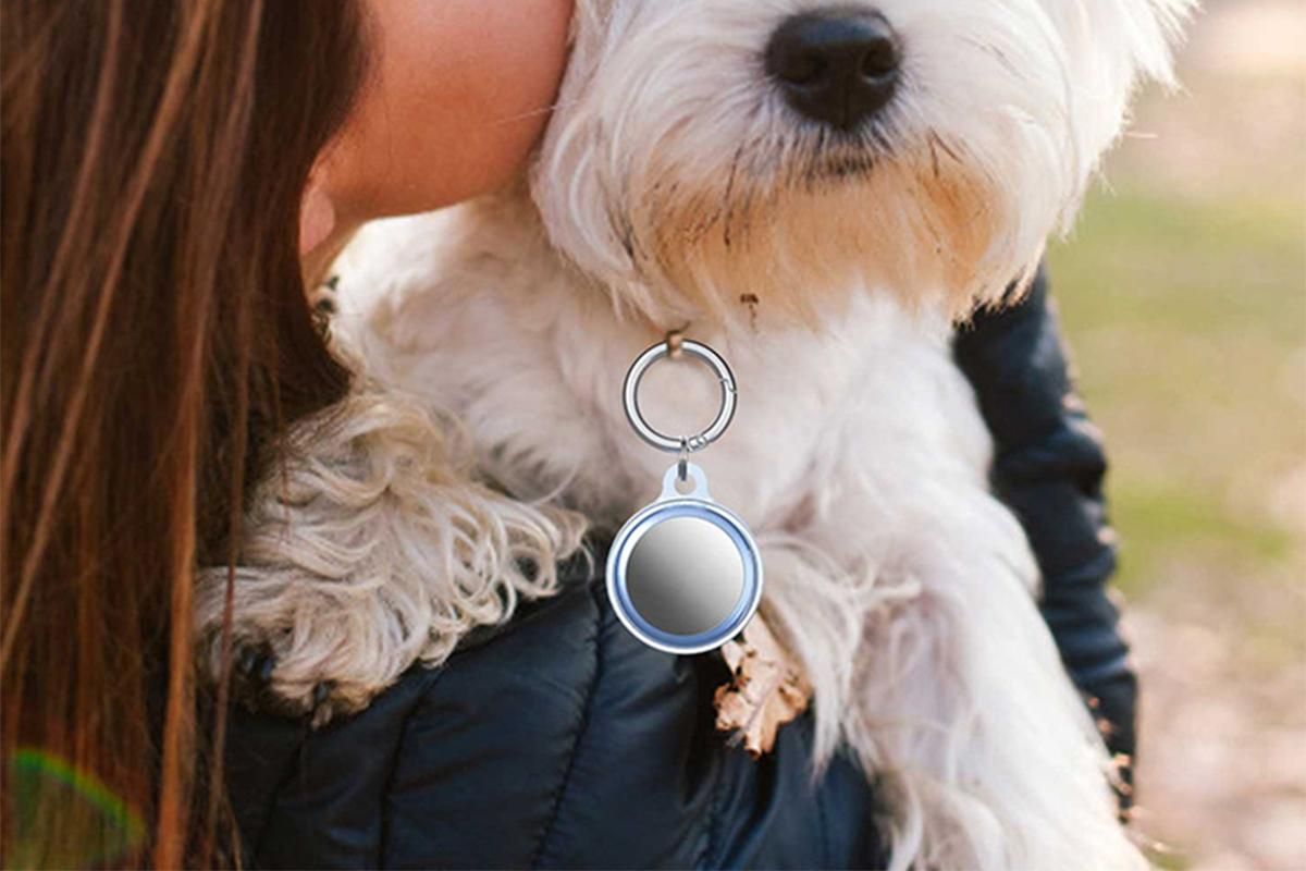 Set of 6Pcs Airtag Case Cover Anti-lost Keychain Ring Protective Case for Apple Airtag Holder TPU Protective Cover Airtag Accessories