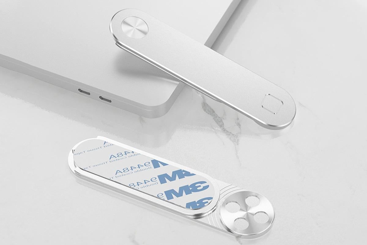 Portable PC Laptop Phone Holder Screens Expansion Mobile Side Mount Holder -Silver