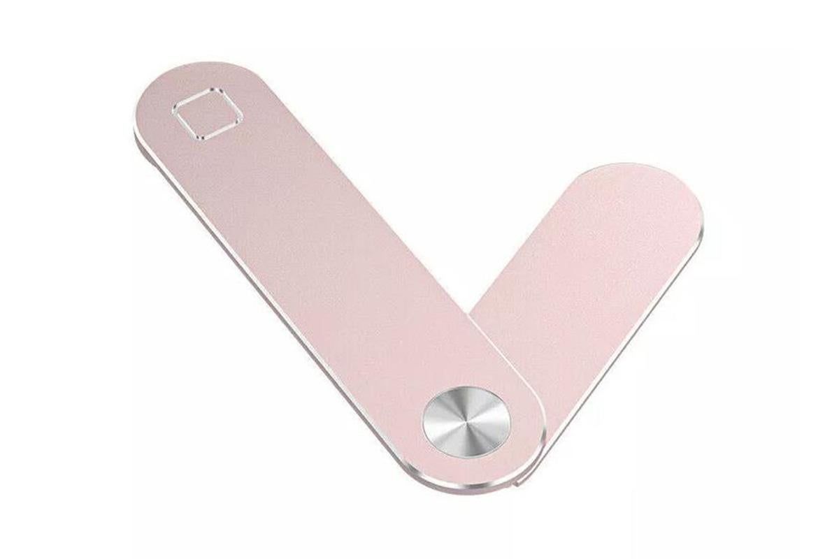 Portable PC Laptop Phone Holder Screens Expansion Mobile Side Mount Holder -Rose Red