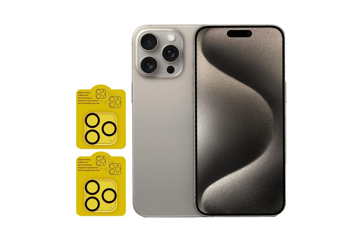 Camera lens protectors for iPhone15 Series full-frame Lens Protector -iPhone 15 Plus