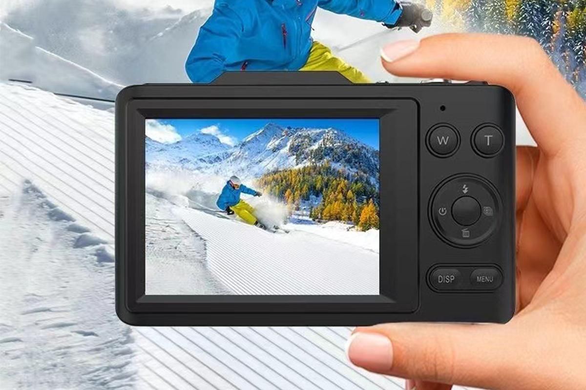 Digital Camera 4K Vlogging Camera for Photography with 32GB Card 48MP Portable Digital Camera with 16X Zoom - Black
