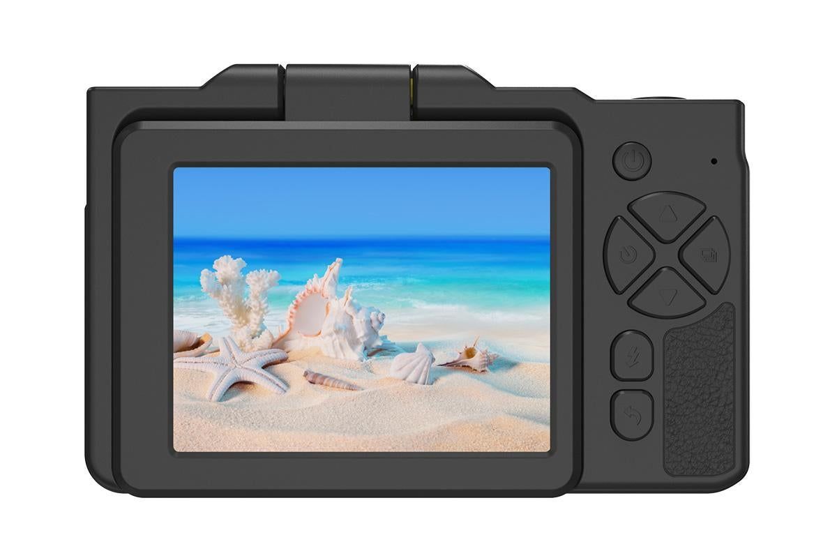 Digital Camera With 180 Degree Flip Screen 16X Digital Zoom Camera With 32G Memory Card -Black