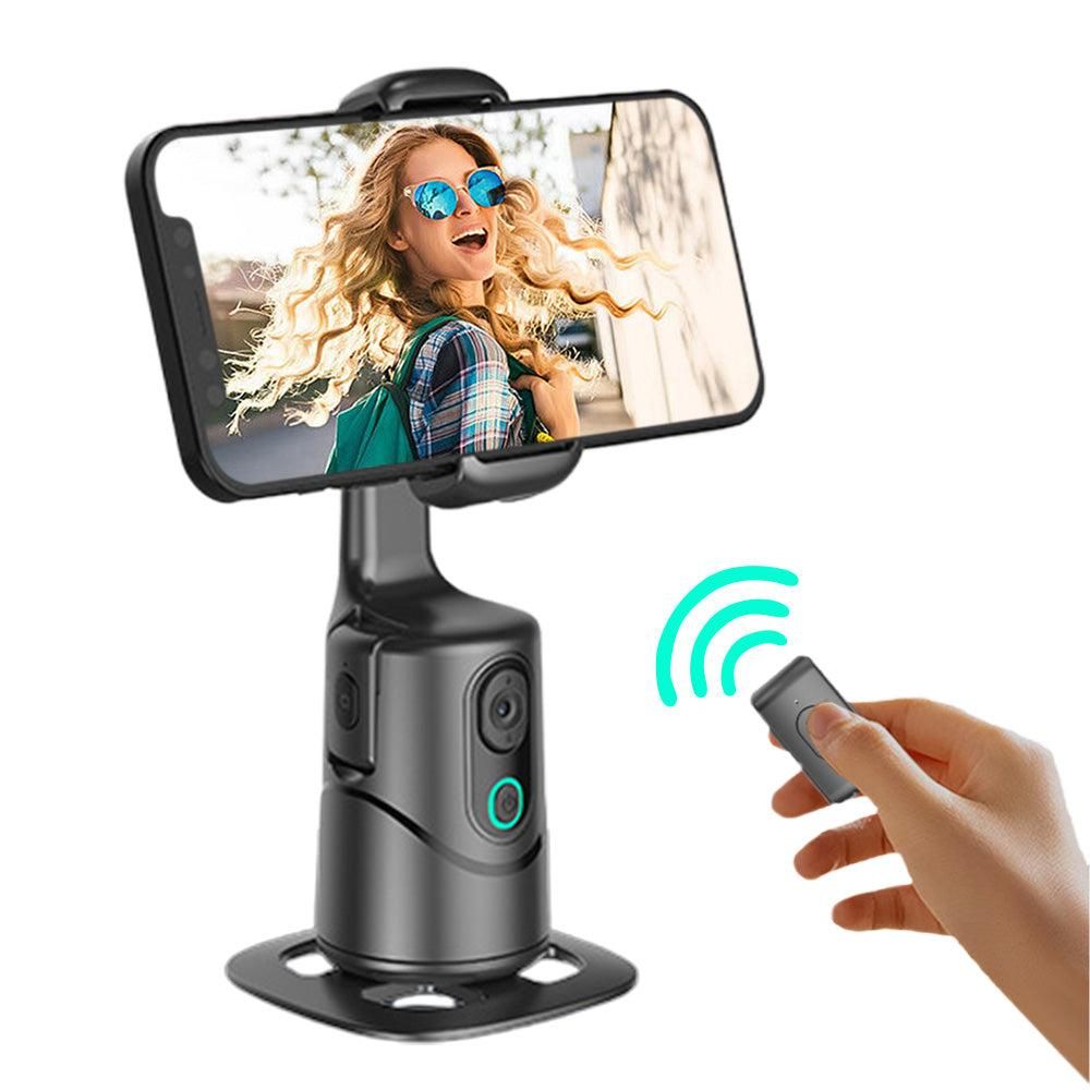 Auto Face Tracking Tripod 360° Rotating Auto Tracking Phone Stand with Remote Gesture Control for TikTok