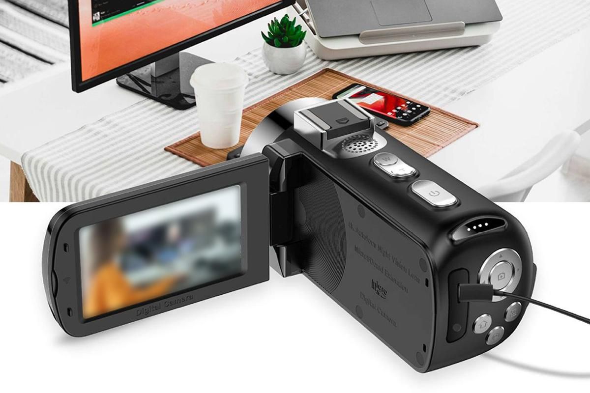 4K Video Camera Camcorder 64MP Vlogging Camera With 28X Digital Zoom for YouTube - Standard Version