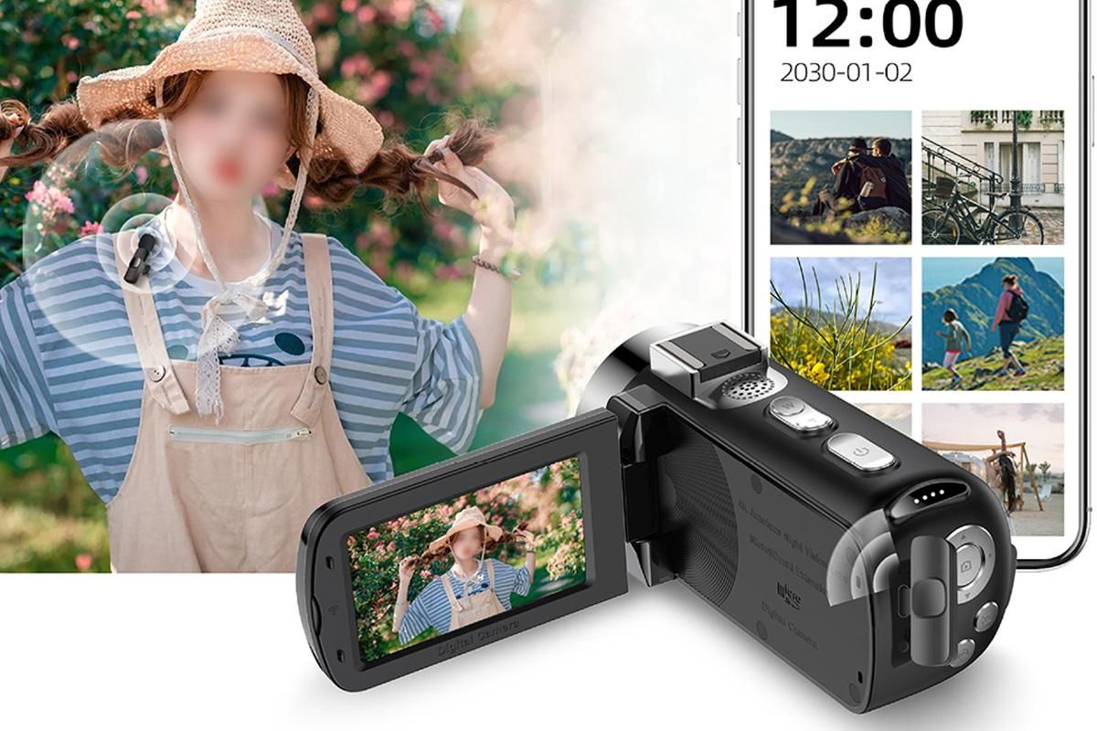 4K Video Camera Camcorder 64MP Vlogging Camera With 28X Digital Zoom for YouTube - Standard Version