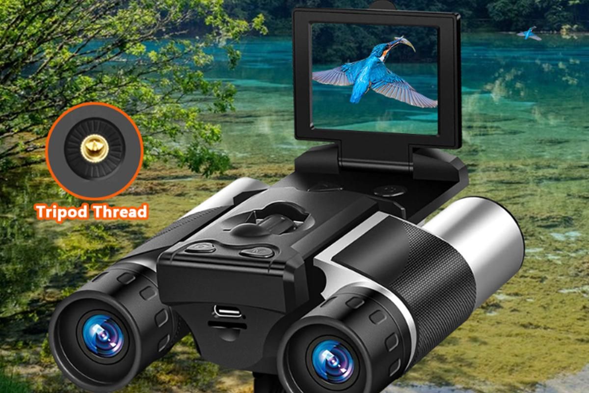 HD Digital Binoculars with 2Inch LCD Screen Video Recording & Night Vision for Bird Watching