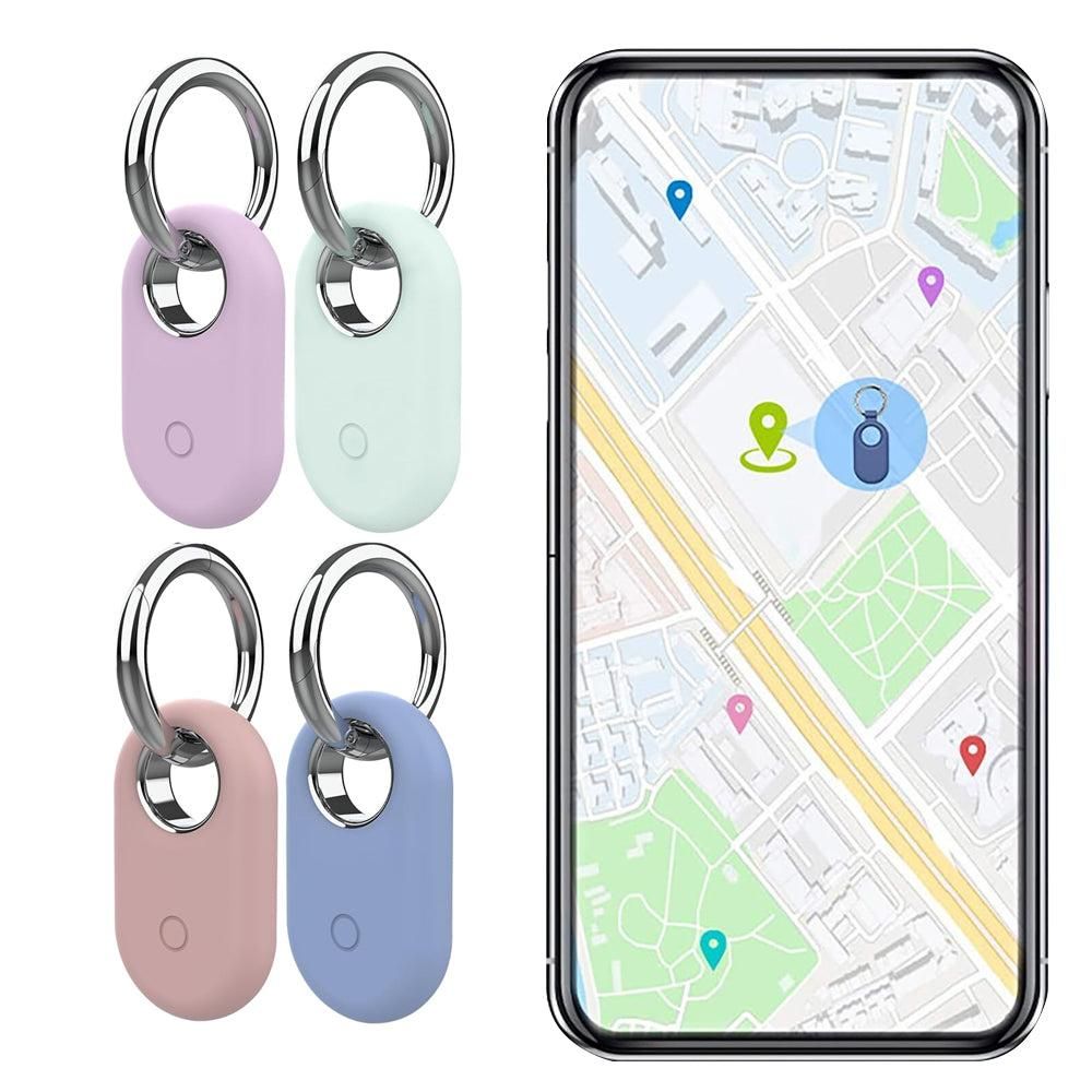 4Pcs Compatible with Samsung Galaxy SmartTag2 Silicone Case All-Round Protection Smarttag2 Holder with Keychain Style 2