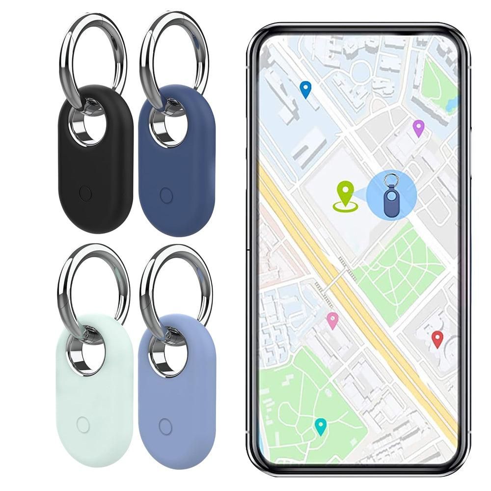 4Pcs Compatible with Samsung Galaxy SmartTag2 Silicone Case All-Round Protection Smarttag2 Holder with Keychain Style 3