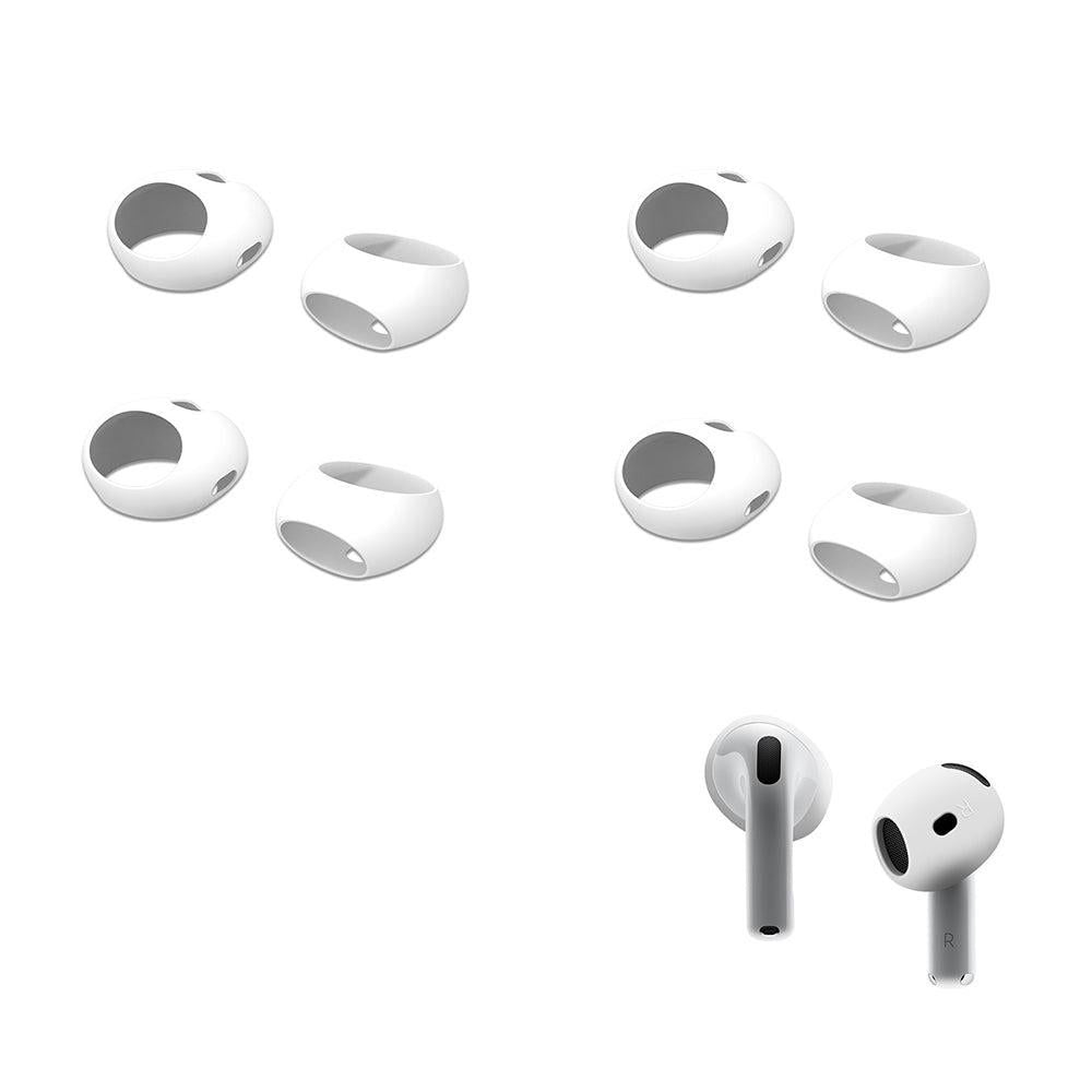 4 Pairs of Ear Tips for AirPods 4 Silicone Earbuds Cover Compatible with Apple AirPods 4th Generation