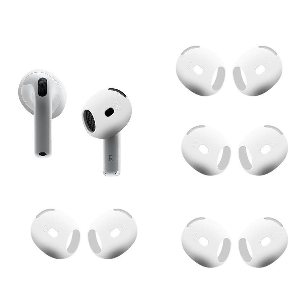 4 Pairs of Ear Tips for AirPods 4 Silicone Earbuds Cover Compatible with Apple AirPods 4th Generation