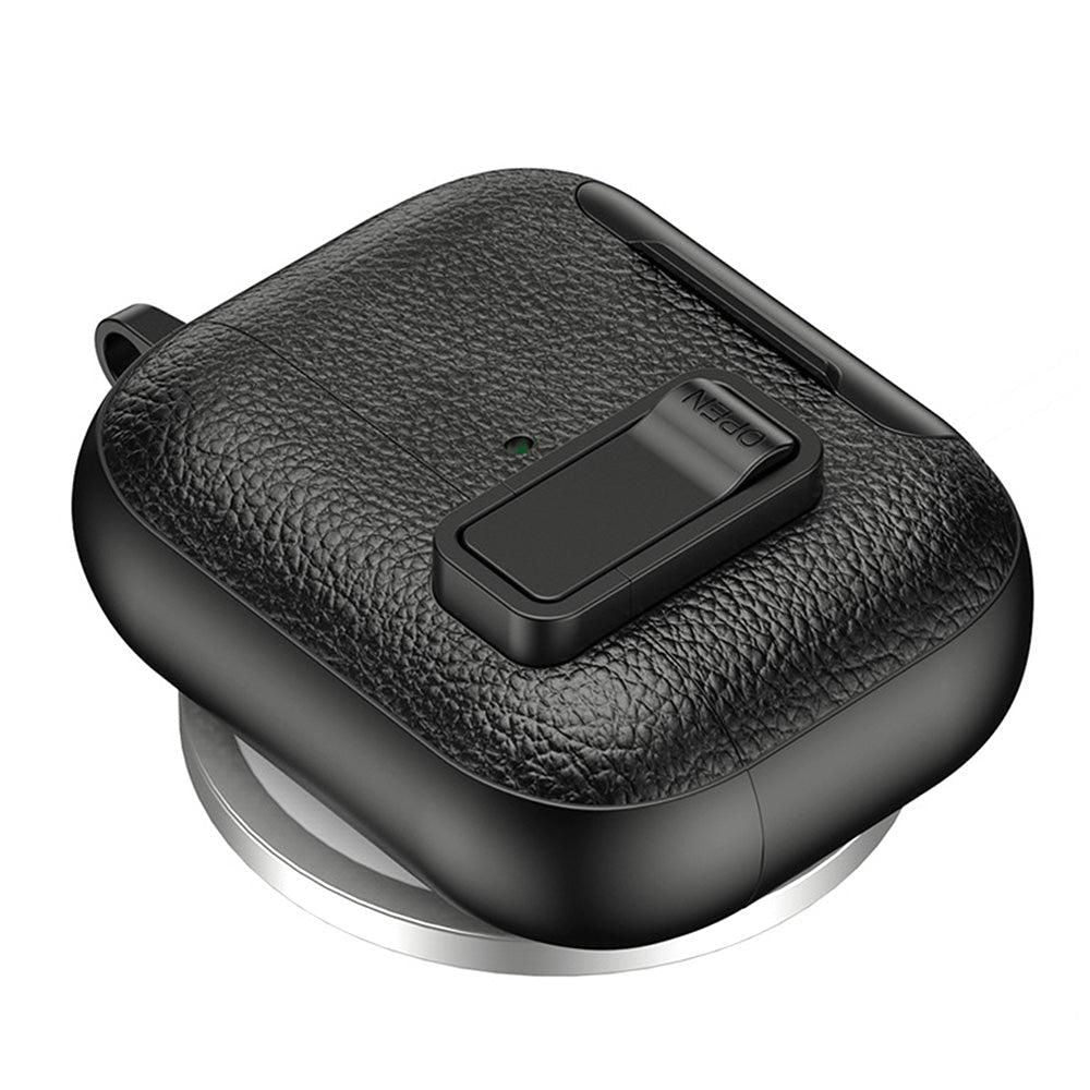 Protective Case Compatible With AirPods Pro 3 Shockproof Cover with Keychain Hook Black