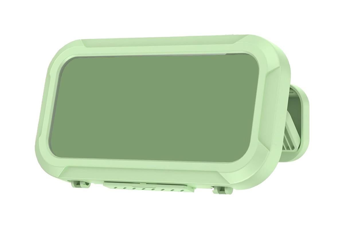 Waterproof Anti-Fog Rotating Shower Phone Holder for Bathroom-Light Green