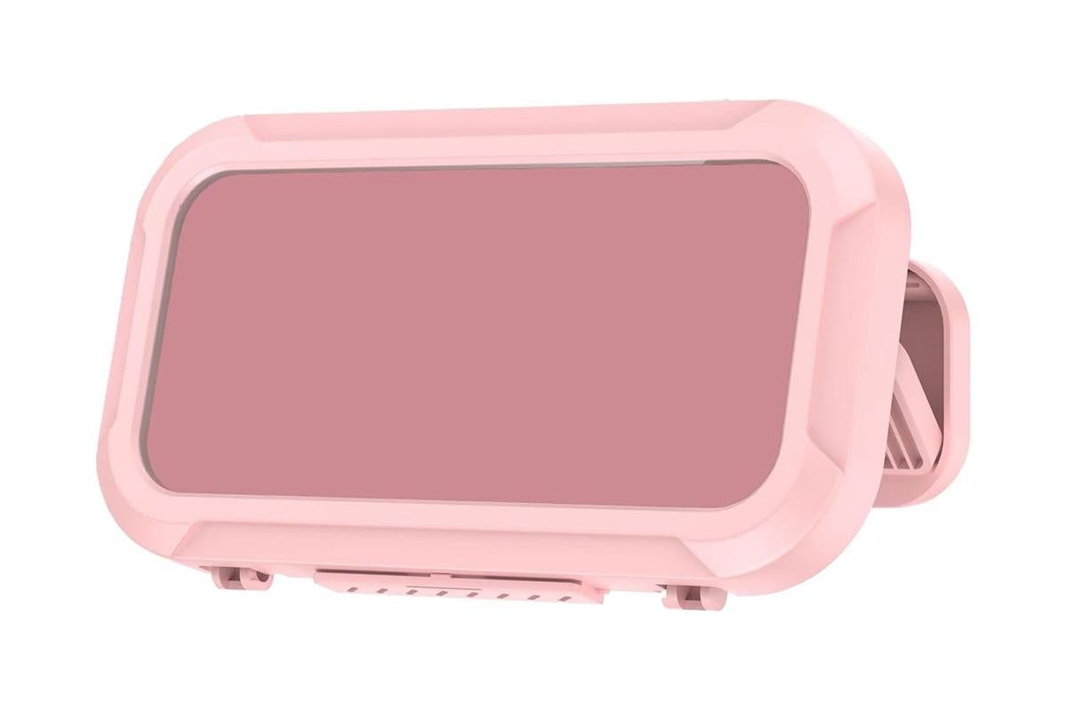 Waterproof Anti-Fog Rotating Shower Phone Holder for Bathroom-Light Pink