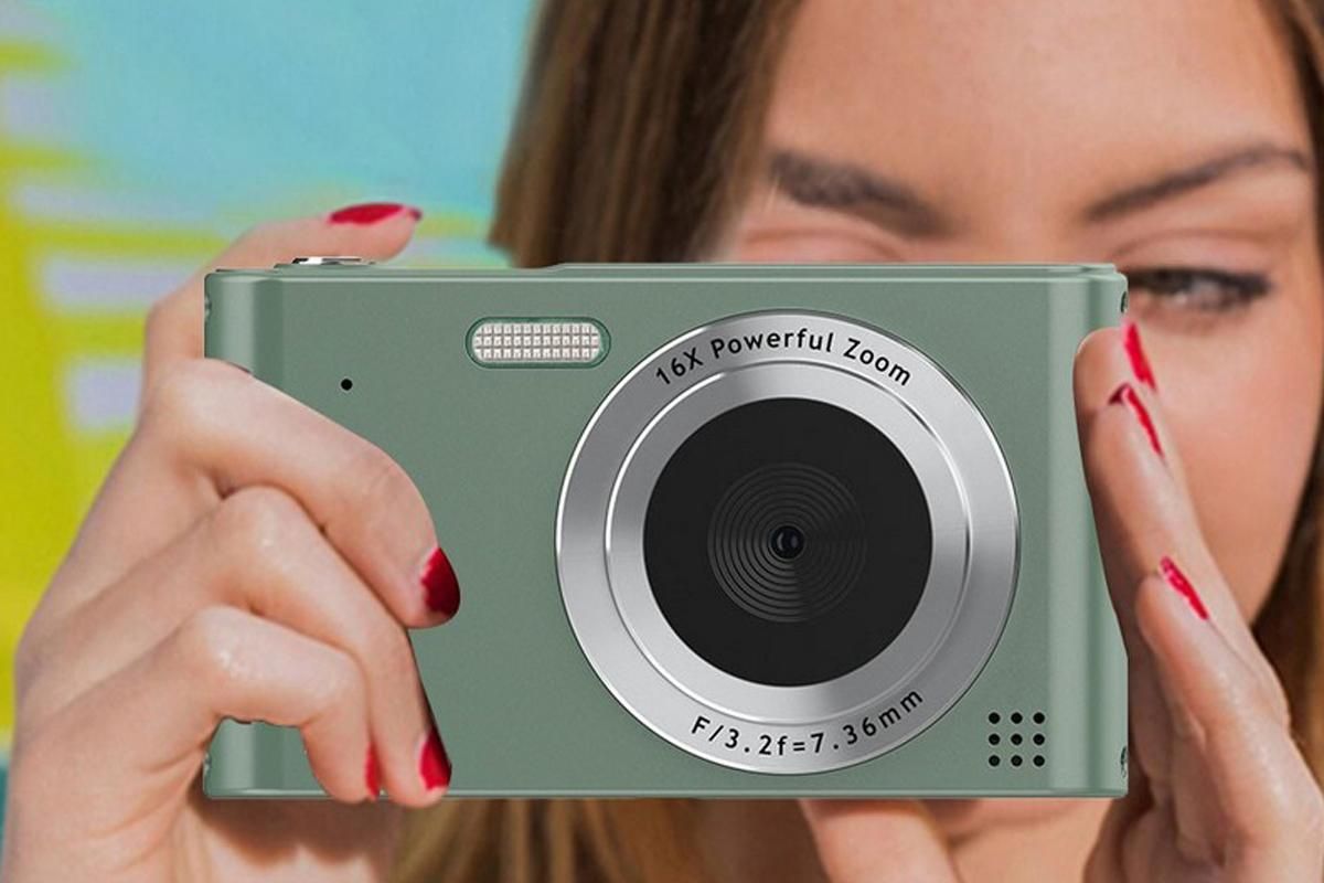 4K HD Digital Camera With 32G Memory Card-Green