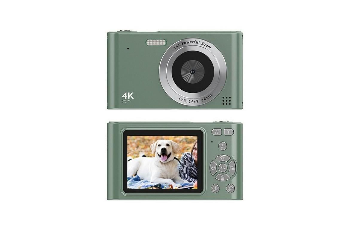 4K HD Digital Camera With 32G Memory Card-Green