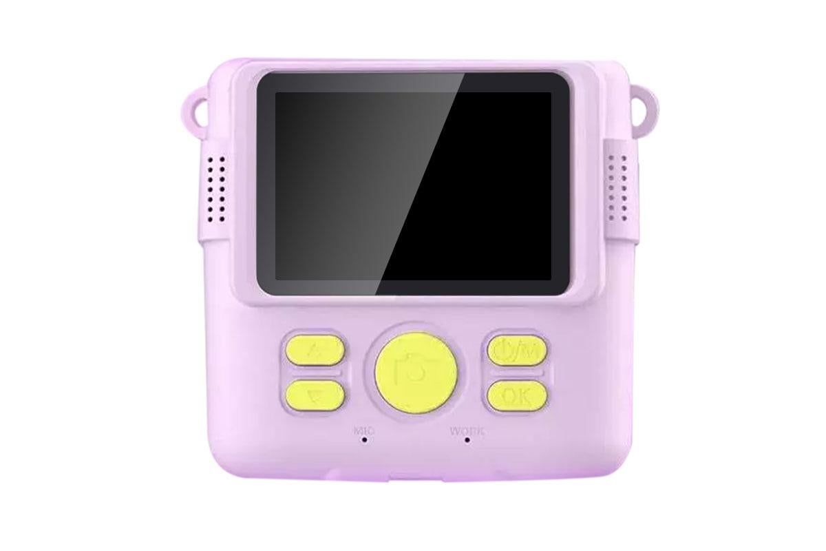 Instant Print Camera for Kids Zero Ink Print Photo Camera with 32G TF Card-Purple