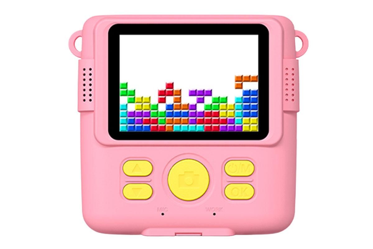 Instant Print Camera for Kids Zero Ink Print Photo Camera with 32G TF Card-Pink