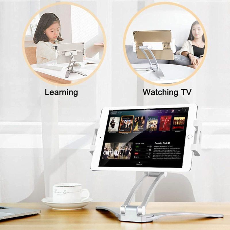Tablet Stand Kitchen Desktop Aluminium Phone Tablet Stand Wall Mount Laptop Stand Large Clip