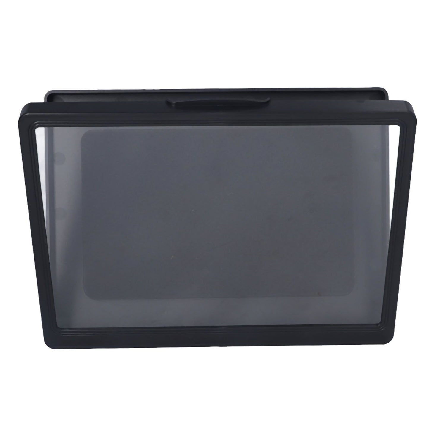Bathroom Waterproof Anti Fog Touch Screen Mobile Phone Case Wall Mount Sealed Protective Cover Computer Tablet Storage Case Box 9802B Black