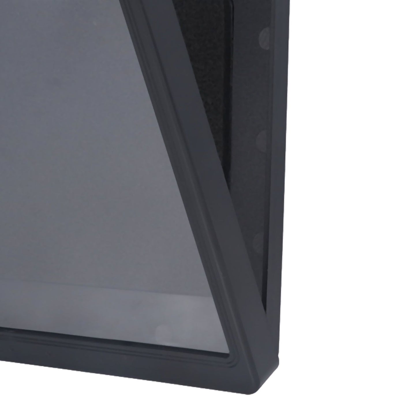 Bathroom Waterproof Anti Fog Touch Screen Mobile Phone Case Wall Mount Sealed Protective Cover Computer Tablet Storage Case Box 9802B Black
