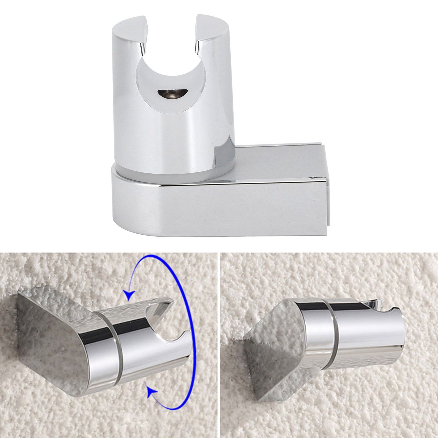 Shower Head Bracket Wall Hanging Rotatable Handheld Shower Stand Holder for Home Bathroom