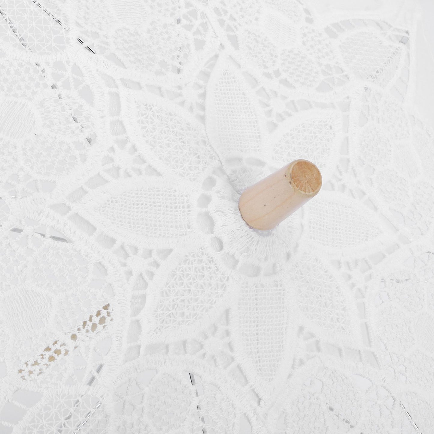 Lace Umbrella Wedding Bridal Parasol Umbrella for Photography Props Wedding SuppliesL White