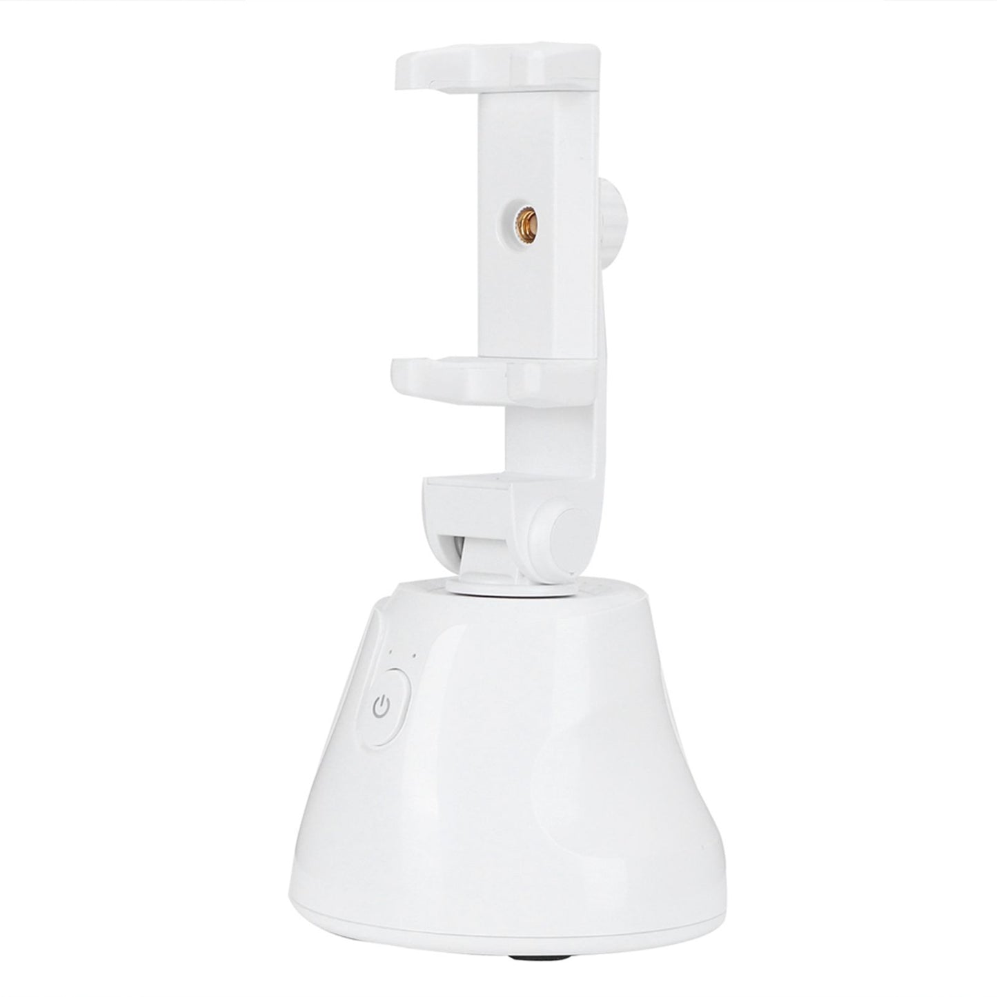 360 Degree Rotating Ballhead Smart Face Object Tracking Phone Camera Bracket Holder for Live StreamingWhite
