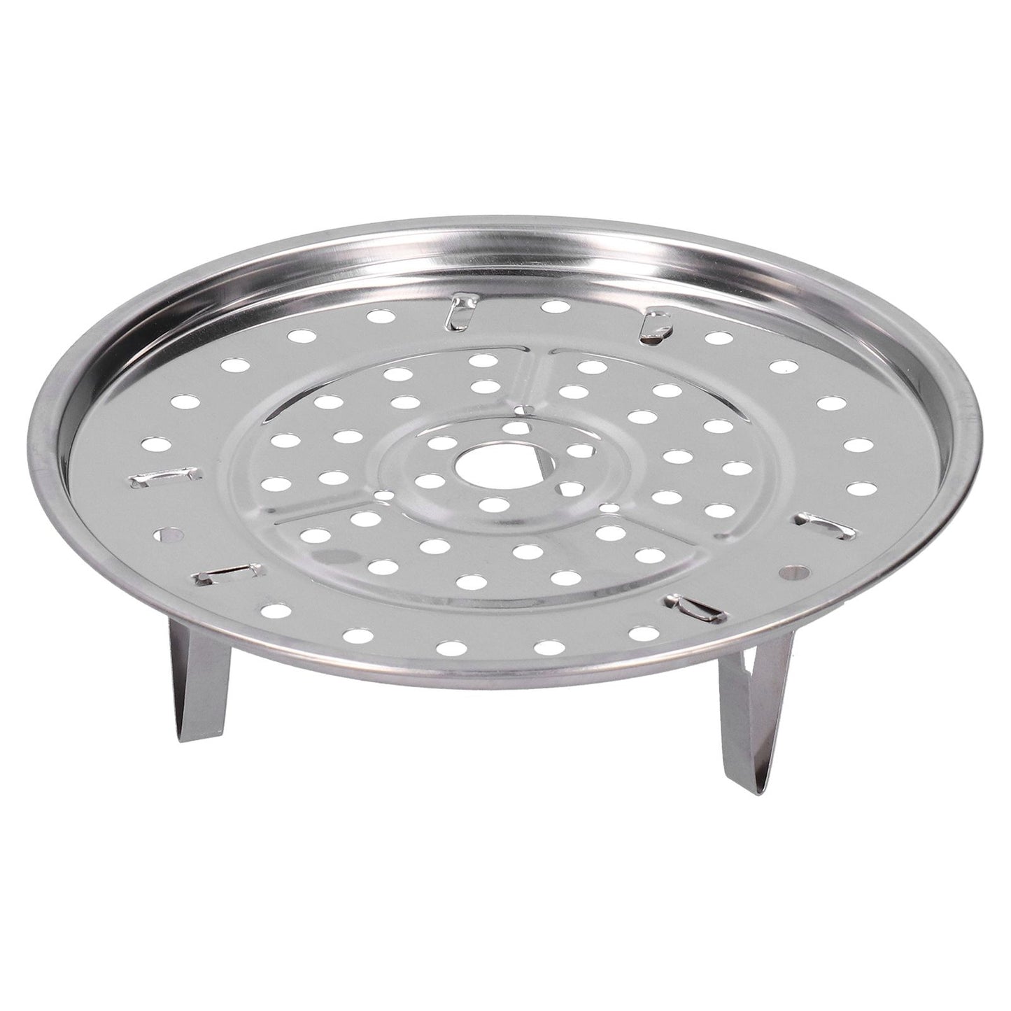 Stainless Steel Heat Resistant Steaming Rack Tripod Design Non Stick Rack for Food Cake(23.5CM )