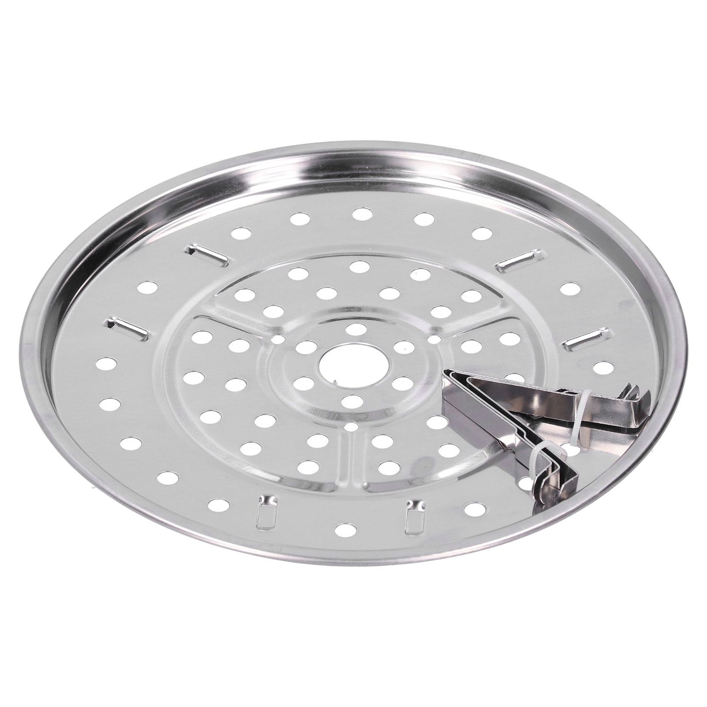 Stainless Steel Heat Resistant Steaming Rack Tripod Design Non Stick Rack for Food Cake(23.5CM )