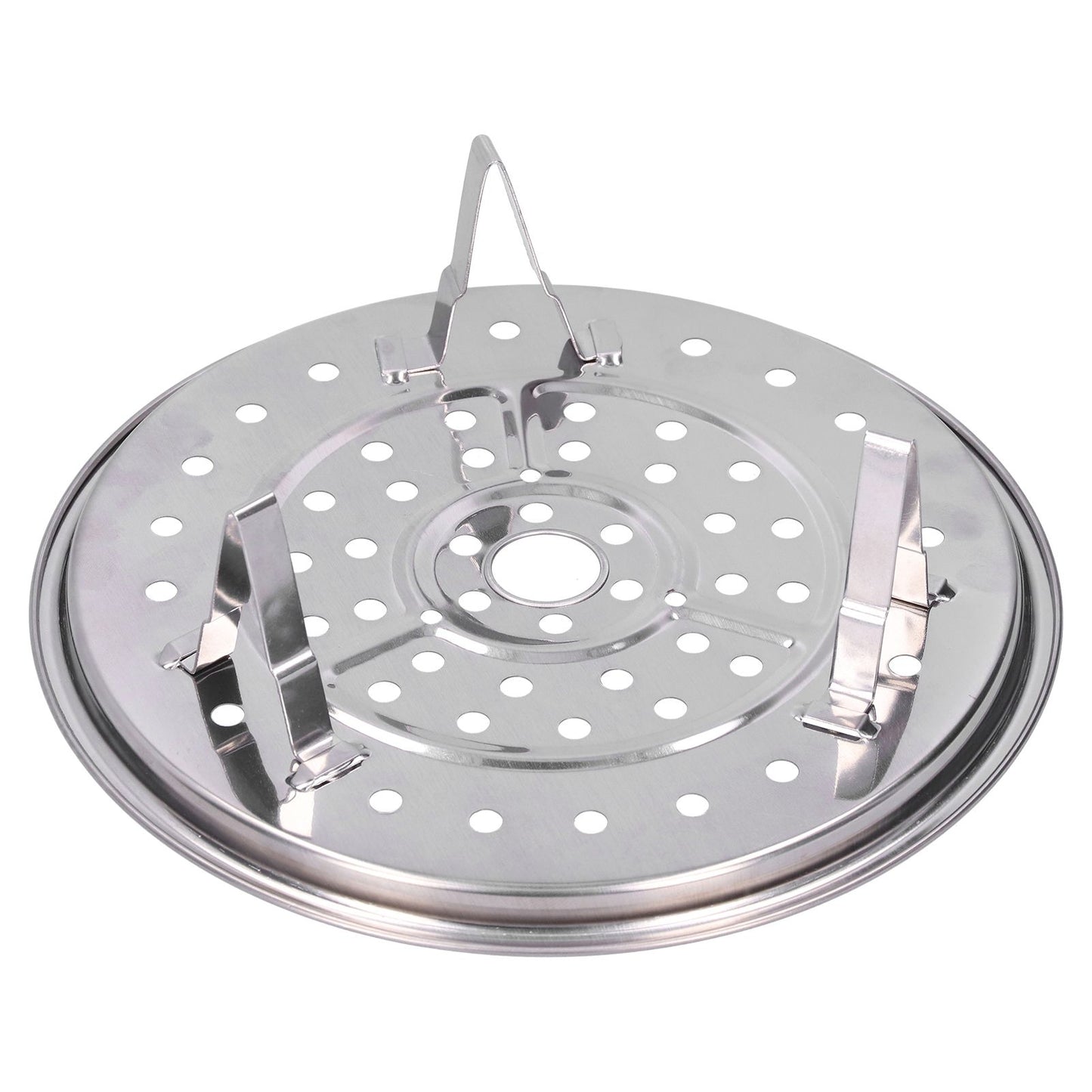 Stainless Steel Heat Resistant Steaming Rack Tripod Design Non Stick Rack for Food Cake(23.5CM )
