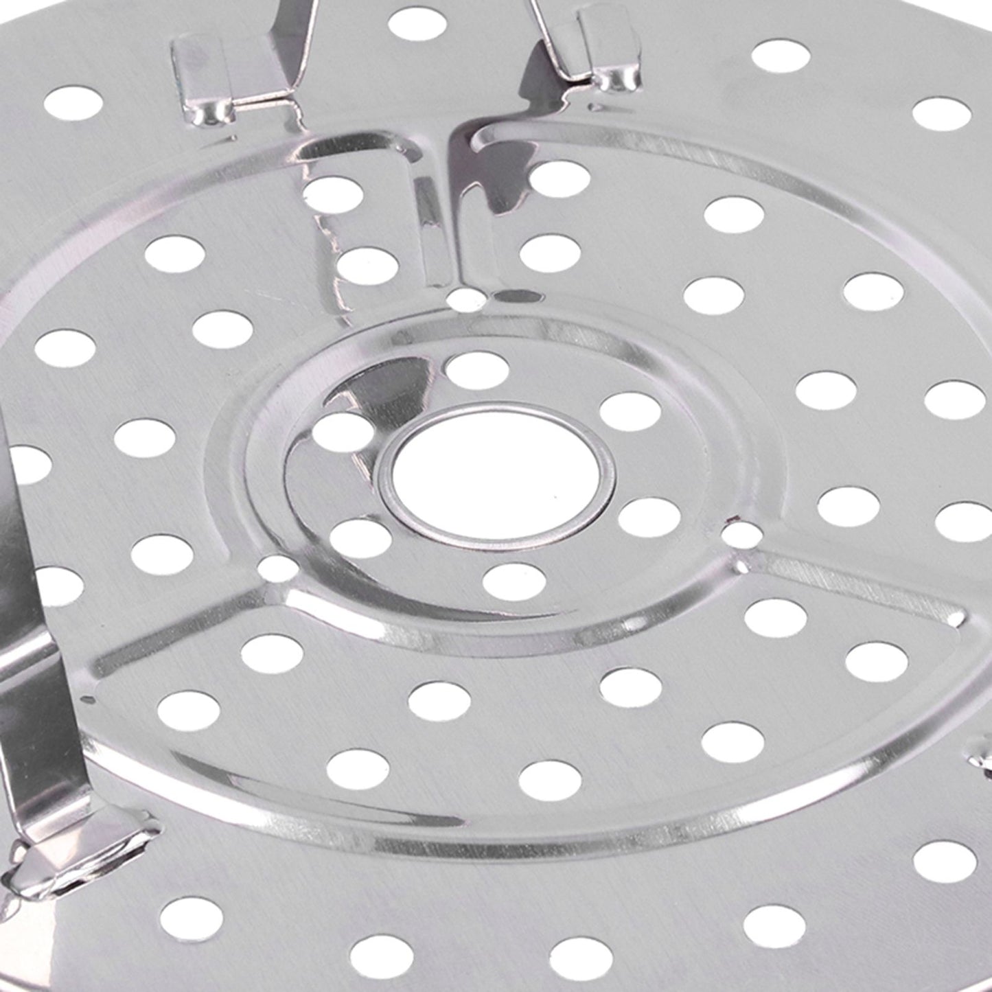 Stainless Steel Heat Resistant Steaming Rack Tripod Design Non Stick Rack for Food Cake(23.5CM )