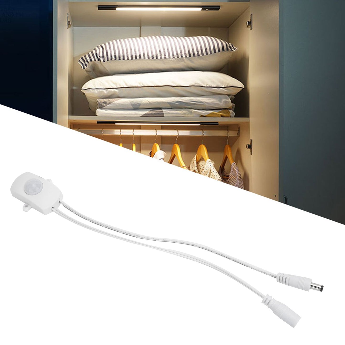 DC6V‑24V LED Strip Infrared Human Body Detect Sensor LED Infrared Body SensorWhite