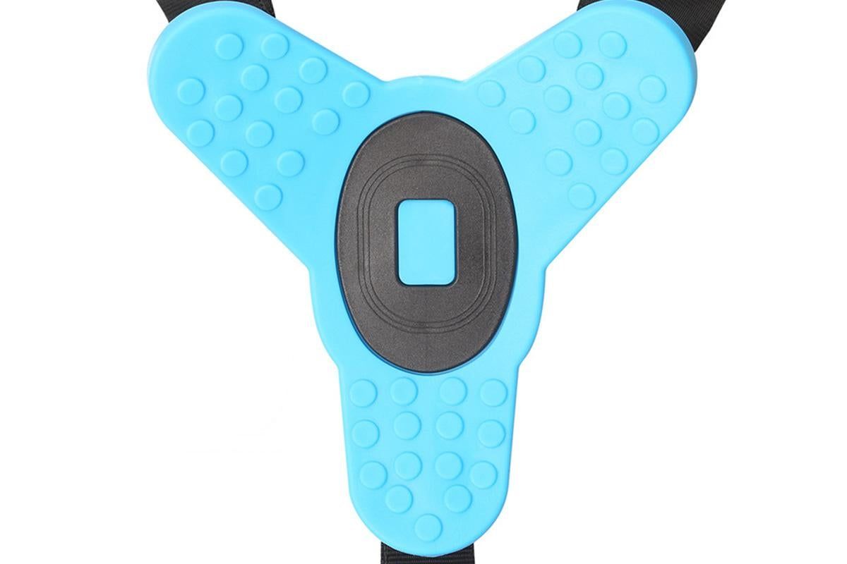 Motorcycle Helmet Chin Mount for Action Camera Quick Release Shockproof - Blue