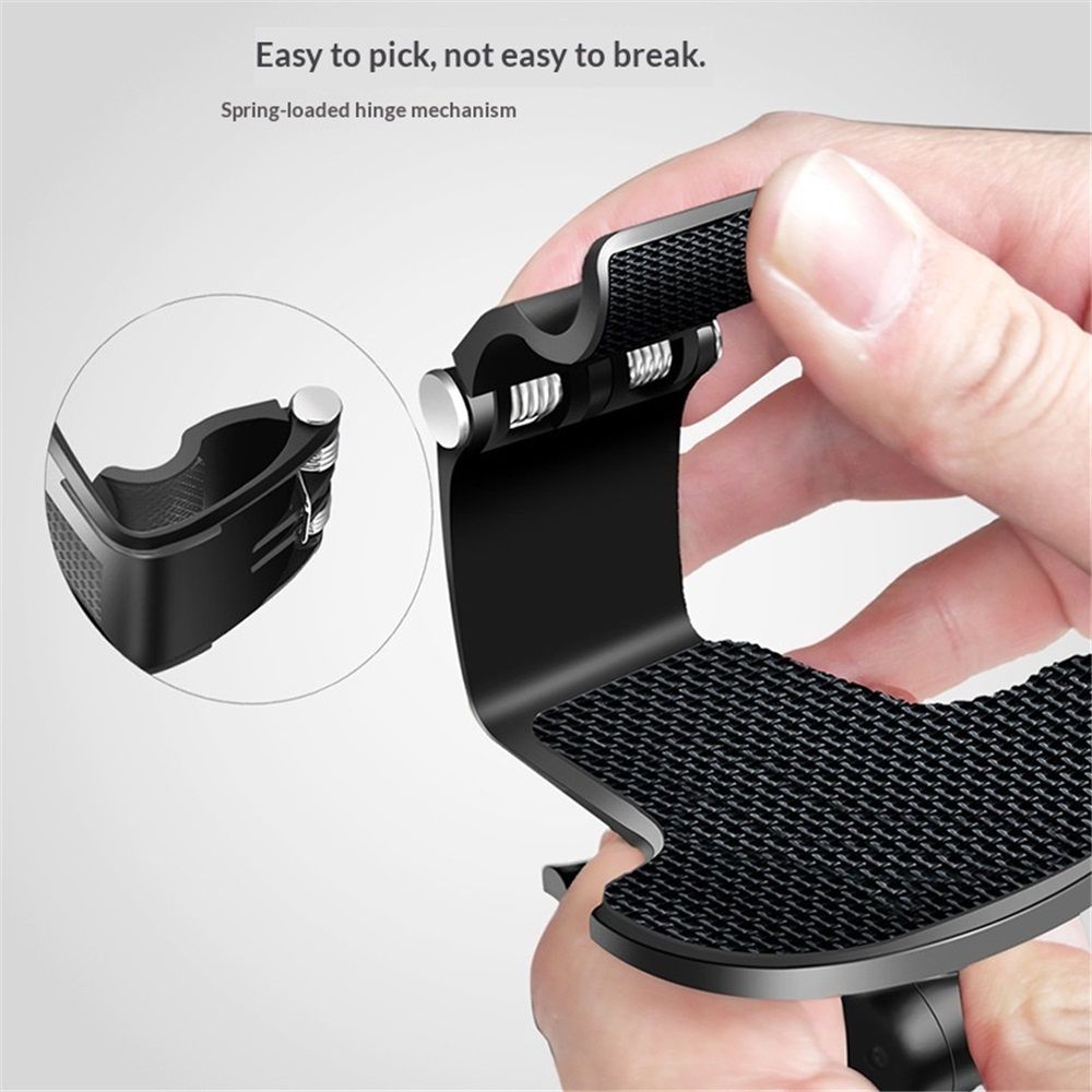 Phone Holder,Strong Grip Universal 360° Dashboard Phone Holder,Super Stable Car Mount Cradle w/Adjustable Clip,Fits Phones