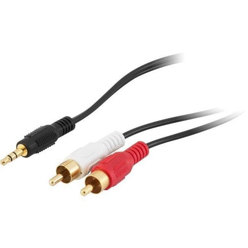 PRO2 20MT STEREO 3.5MM PLUG TO 2X RCA LEAD