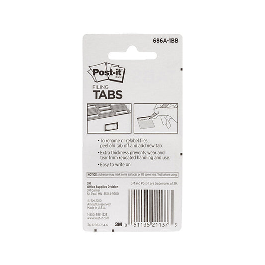 POST-IT Tab 686A-1BB Dur Pack of 4 Bx6