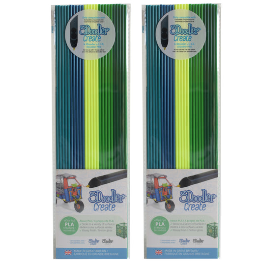 3DOODLER 3Doodler Create PLA Plastic Rainforest Raver-2pack