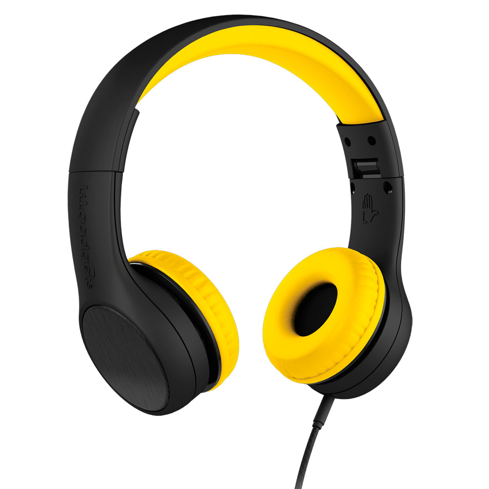 LILGADGET LilGadgets Connect+ Style Childrens Wired Headphones - Black + Yellow