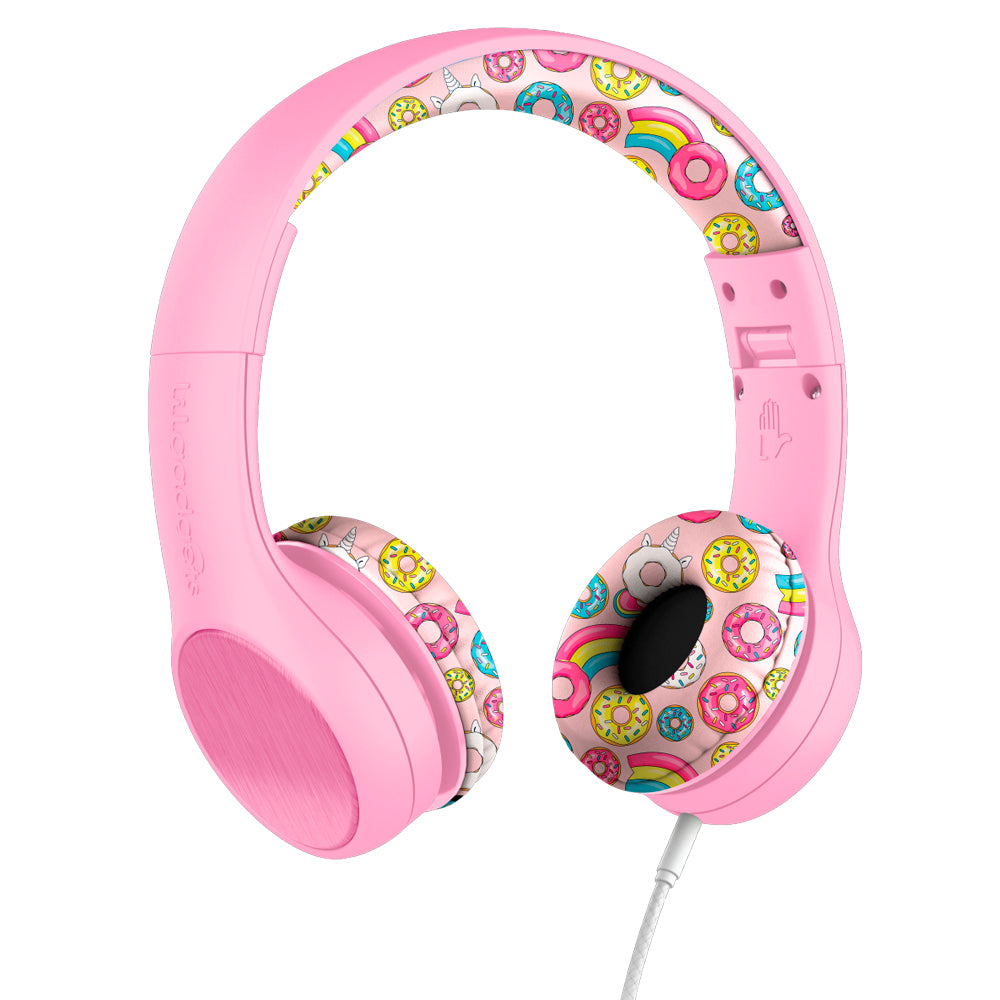 LILGADGET LilGadgets Connect+ Style Childrens Wired Headphones - Pink Doughnuts