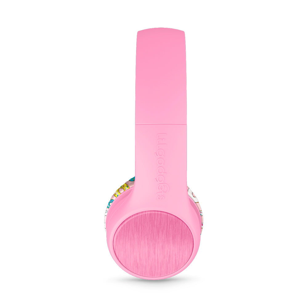 LILGADGET LilGadgets Connect+ Style Childrens Wired Headphones - Pink Doughnuts