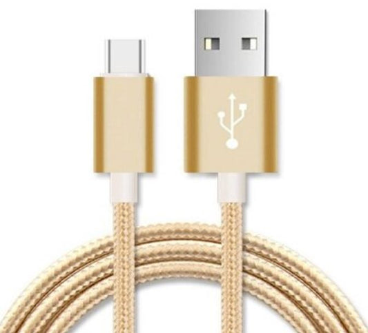 ASTROTEK 1m Micro USB Data Sync Charger Cable Cord Gold Color for Samsung HTC Motorola Nokia Kndle Android Phone Tablet & Devices